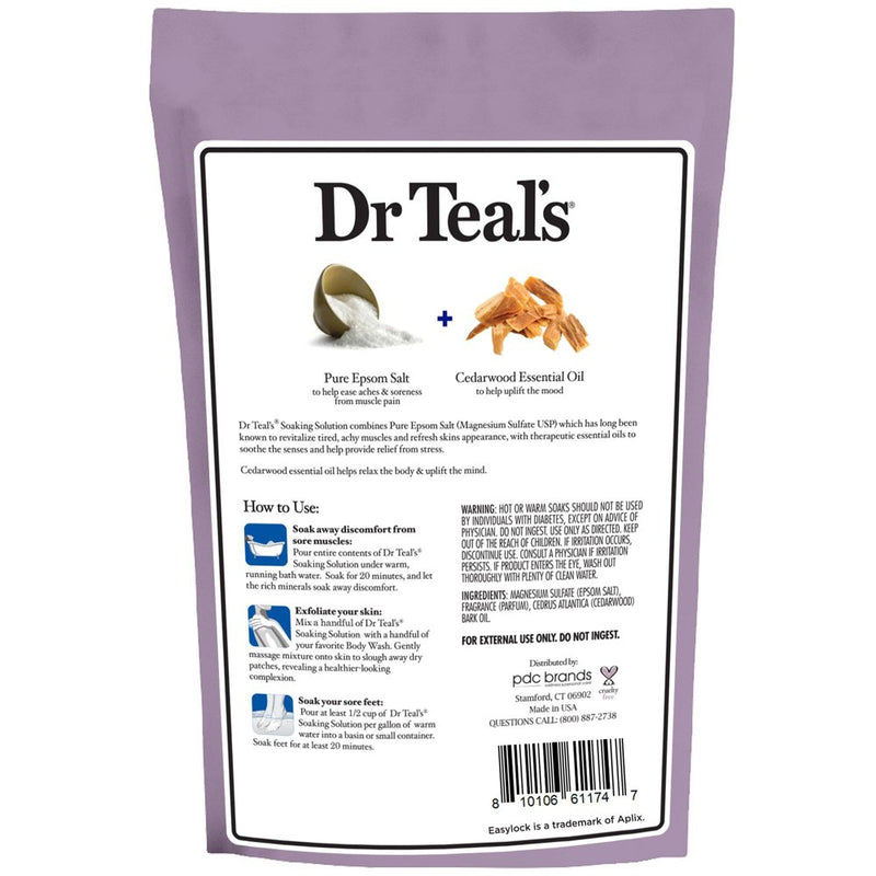 Dr Teal's Epsom Salt - Warm Vanilla - 2lbs