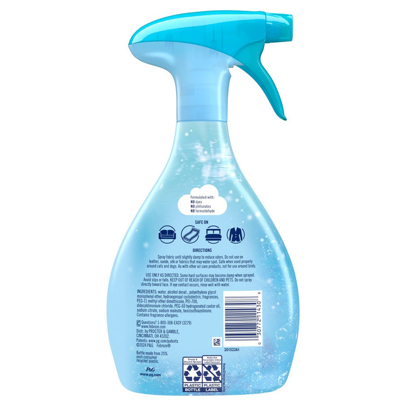 Febreze Fabric Rejuvenating Air Freshener Water Zesty Orange Blossom - 23.6 fl oz