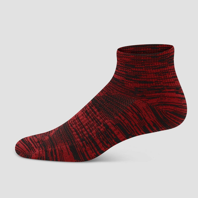 Hanes Premium Men's Performance Ankle Socks 6pk - Red/Black 6-12
