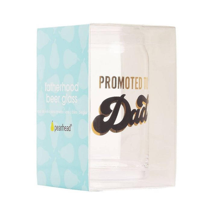 Pearhead Promoted to Dad Beer Glass 16 oz