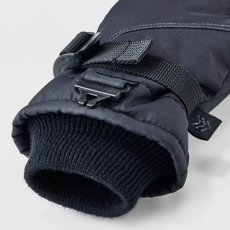 Boys' Onyx Ski Solid Gloves - All in Motion Black 8-14