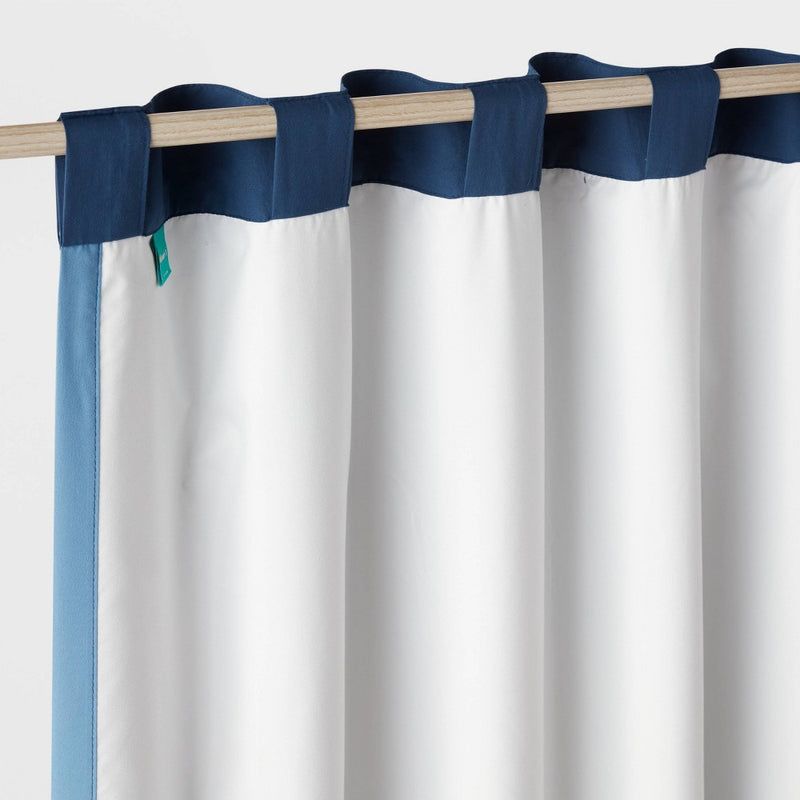 84" Tonal Blackout Window Kids' Panel Blue - Pillowfort