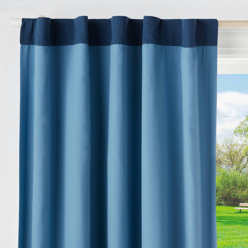 84" Tonal Blackout Window Kids' Panel Blue - Pillowfort