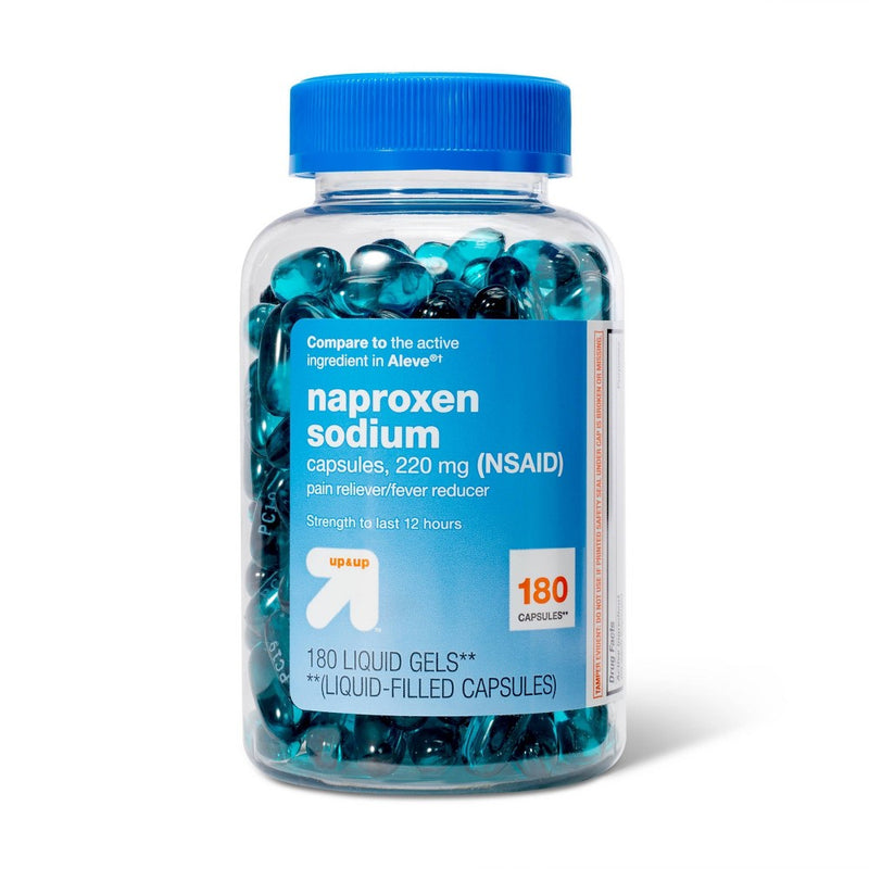 Naproxen Sodium (NSAID) Pain Reliever/Fever Reducer Liquid Gels - 180ct - up & up