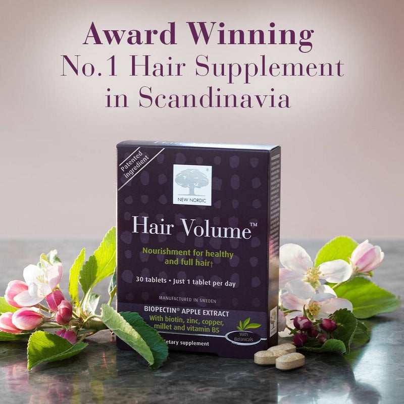 New Nordic Hair Volume Vitamin Tablets with Biotin - 30ct