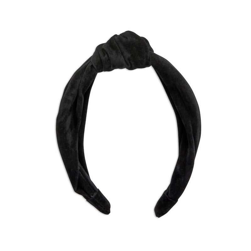 scunci Collection Knotted Suede Headband - Black