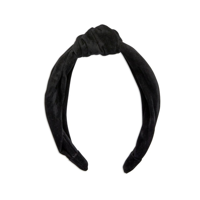 scunci Collection Knotted Suede Headband - Black