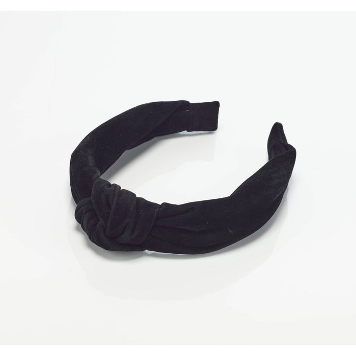 scunci Collection Knotted Suede Headband - Black