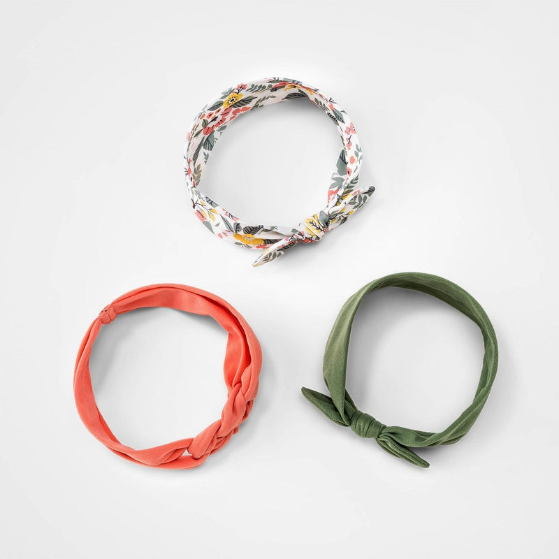 Baby Girls' 3pk Sailorknot Headwrap - Cloud Island