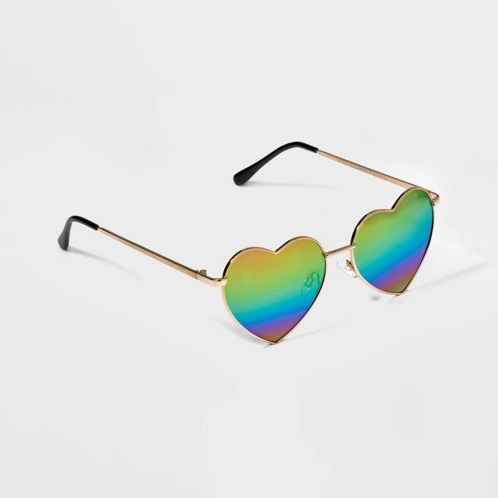 Kids' Heart Shaped Sunglasses - art class Gold
