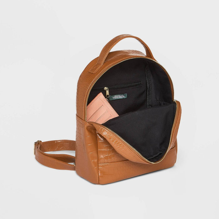 10.5" Mini Dome Backpack - Wild Fable Cognac