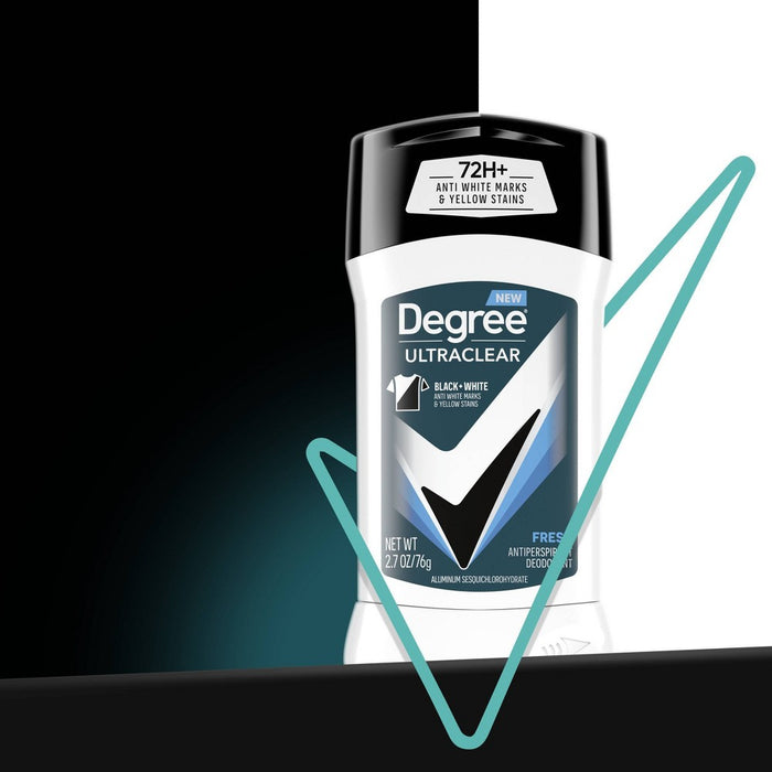 Degree Men Ultraclear Black + White Fresh 72-Hour Antiperspirant & Deodorant - 2.7oz