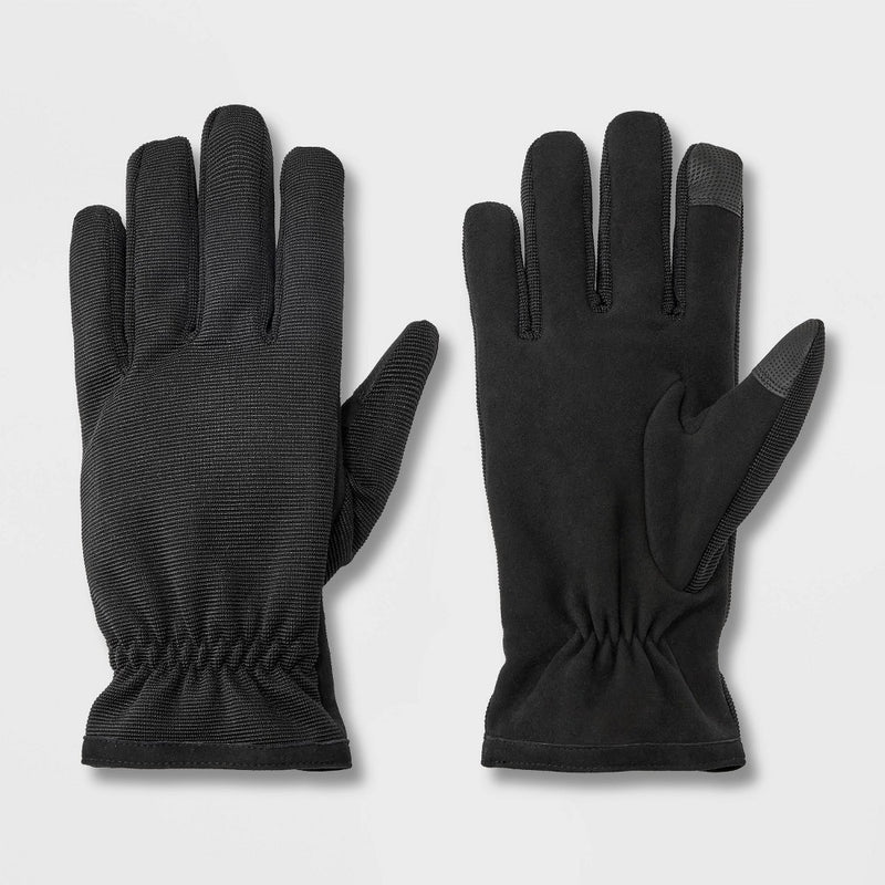 Men's Hybrid Touch Gloves - Goodfellow & Co Black M/L