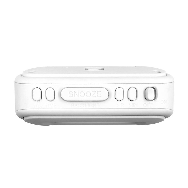 1" LCD with Top Control Clock White - Sharp