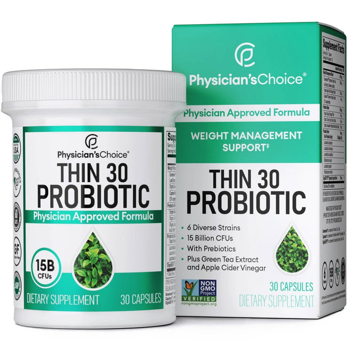 Physician's Choice Thin 30 15 Billion CFUs Probiotic Capsules - 30ct