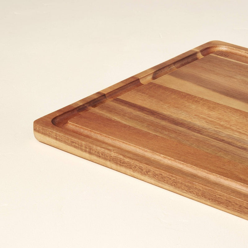 13"x18" Wood Cutting Board with Juice Well Brown - Hearth & Hand with Magnolia