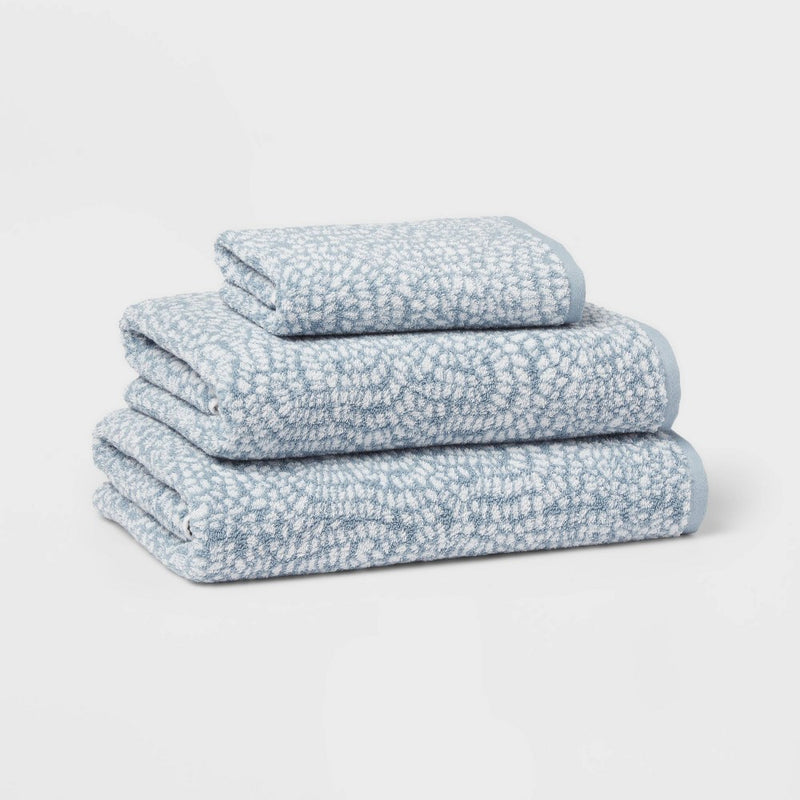 Performance Plus Bath Towel Light Blue Geo - Threshold