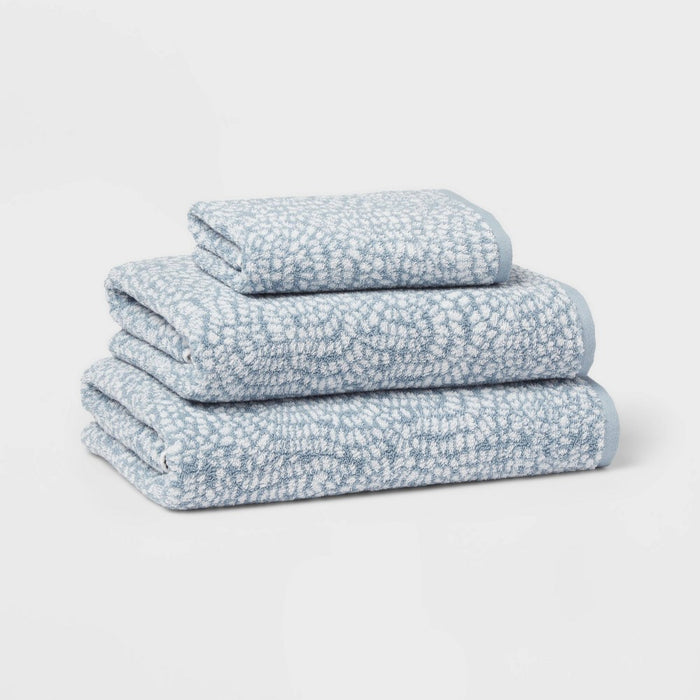 Performance Plus Bath Towel Light Blue Geo - Threshold