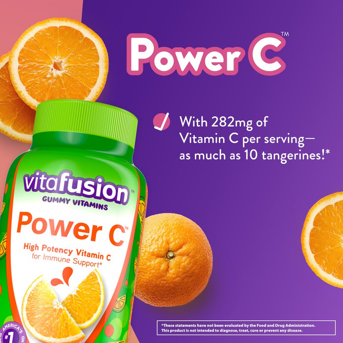 vitafusion Power C Vitamin C Gummy Vitamin for Immune Support - Orange Flavored - 150ct
