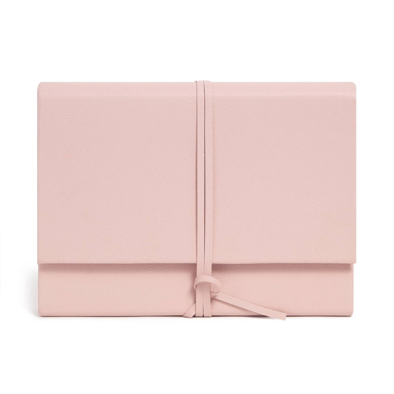 U Brands Vegan Leather 13 Pocket Expandable File with Wrap - Blush