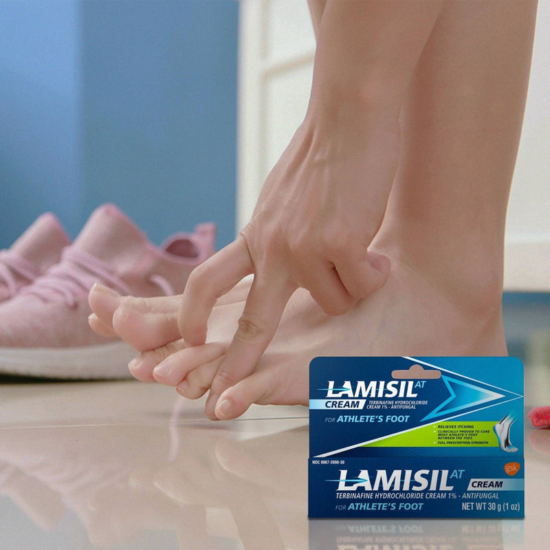 Lamisil AT Terbinafine Hydrochloride 1% Athlete's Foot Antifungal Cream - 1oz