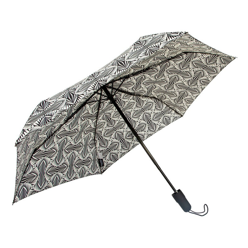 ShedRain Auto Open Auto Close Compact Umbrella - Black/White