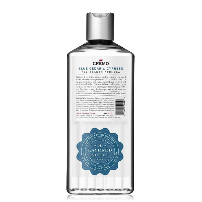 Cremo Blue Cedar & Cypress Body Wash - 16 fl oz