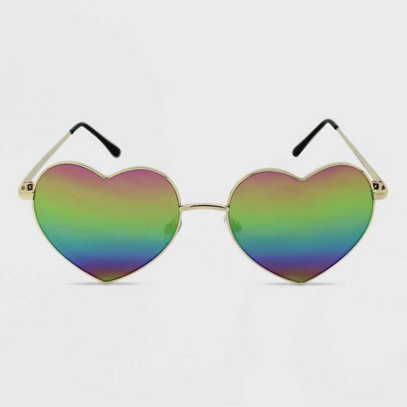 Women's Metal Heart Sunglasses - Wild Fable