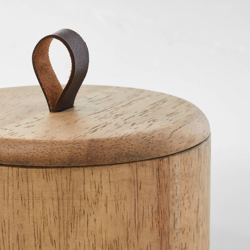 Wood Canister Brown - Casaluna