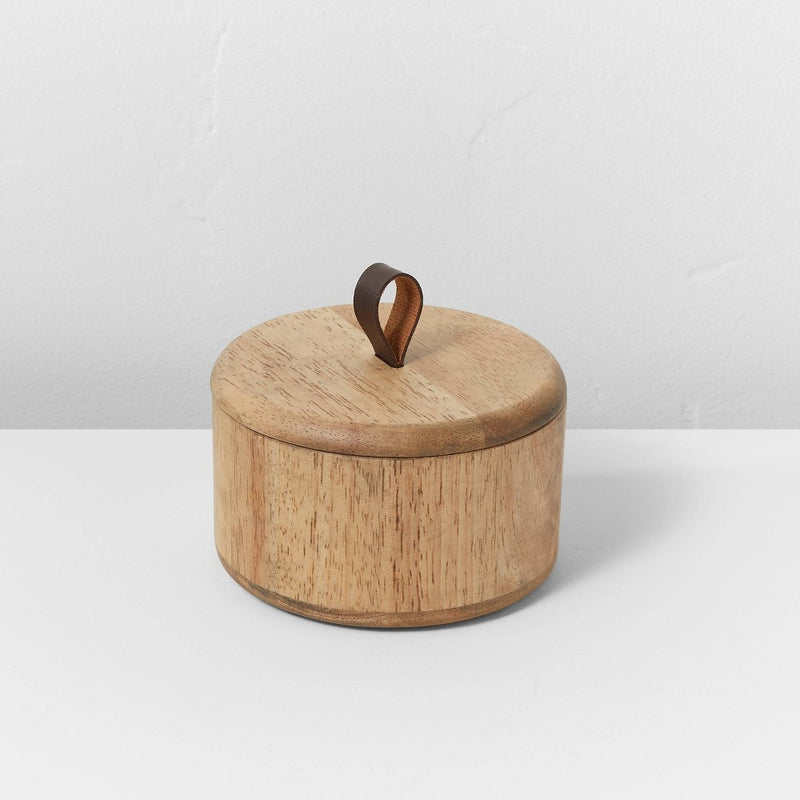 Wood Canister Brown - Casaluna