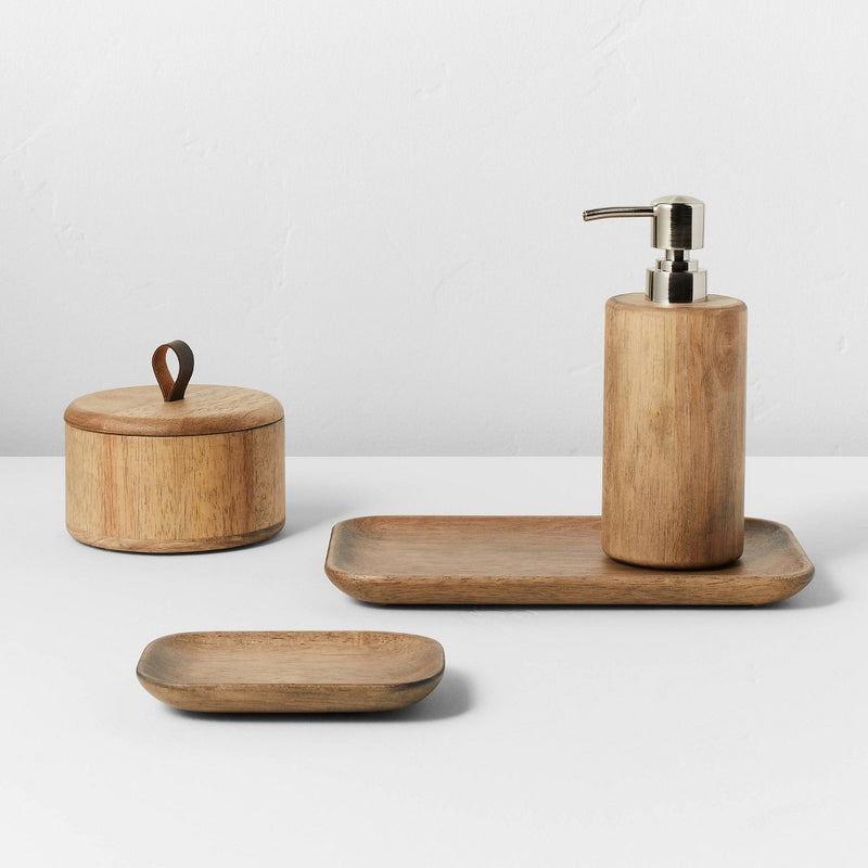 Wood Canister Brown - Casaluna