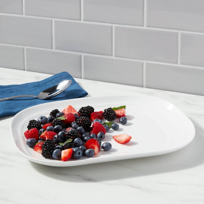 10" Stoneware Westfield Serving Platter White - Threshold