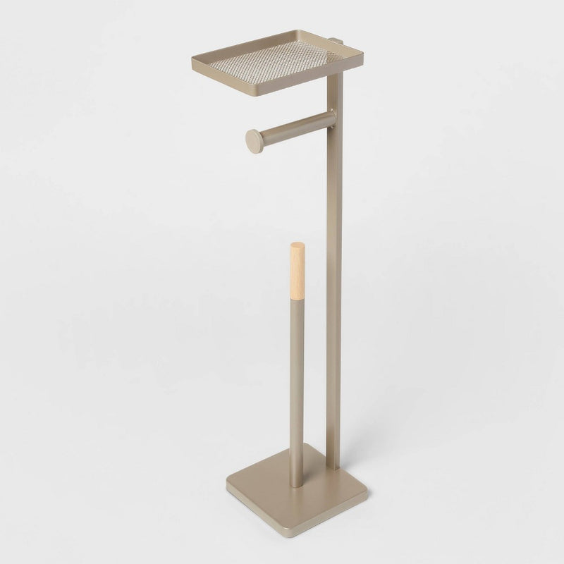 Functional Toilet Paper Holder Brushed Nickel - Brightroom (LOCAL PICKUP ONLY)