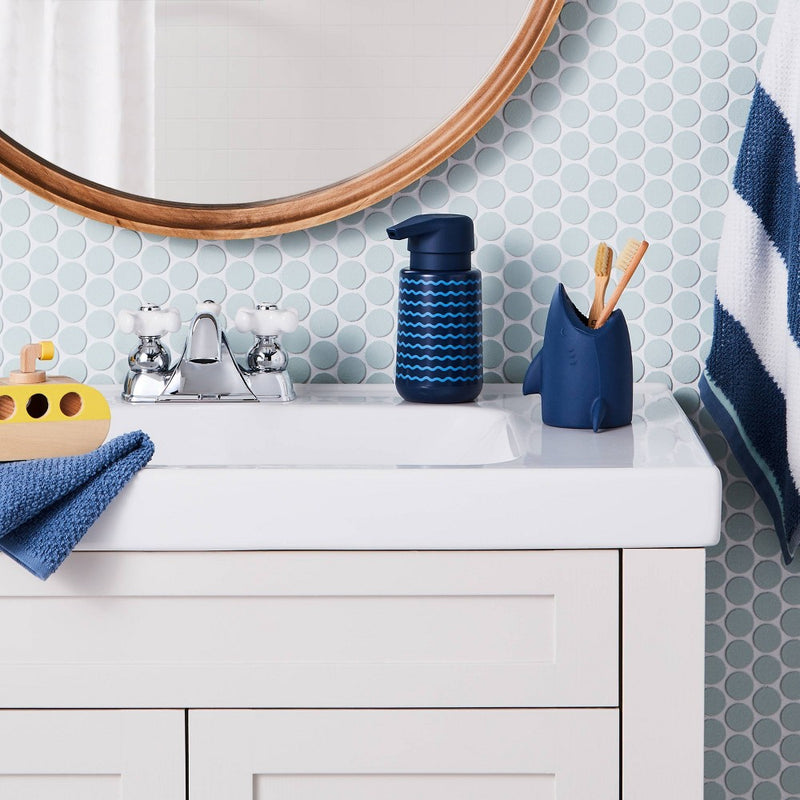 Kids' Toothbrush Holder Shark Blue - Pillowfort