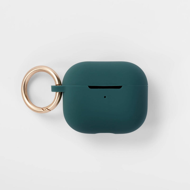 AirPod Gen 3 Recycled Silicone Case with Clip - heyday Rain Teal