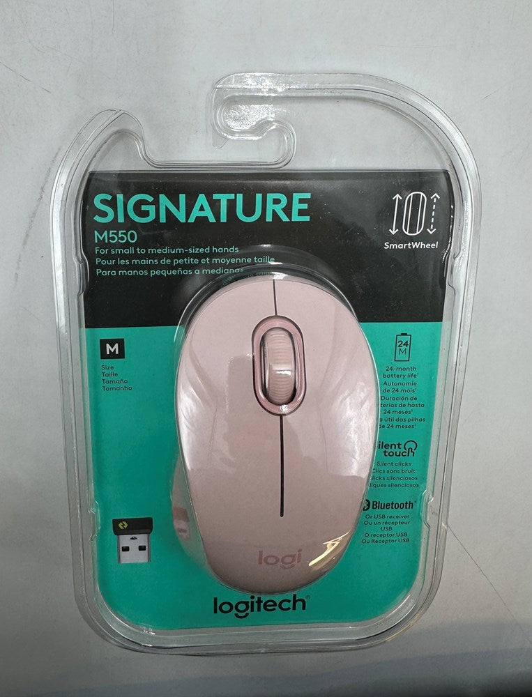 Signature M550 Wireless Mouse - Rose