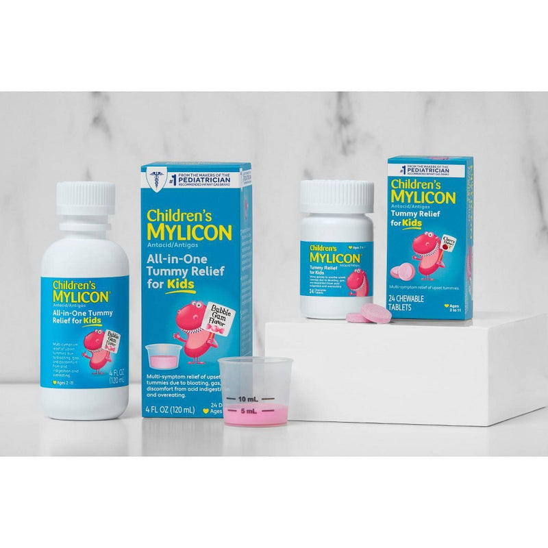 Mylicon Bubble Gum Flavor All-in-One Tummy Relief for Kids - 4 fl oz
