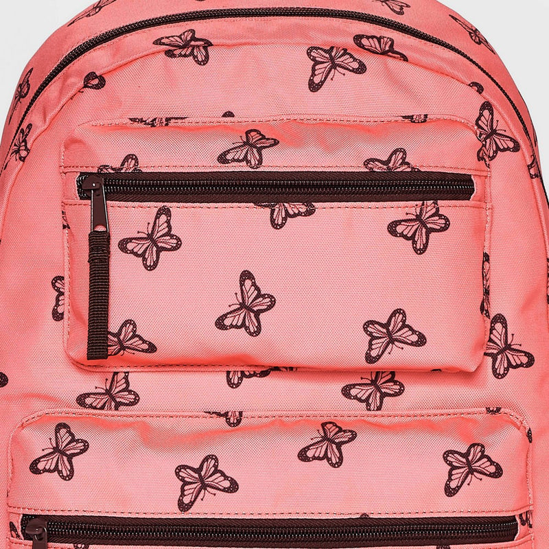 Kids' 16" Butterfly Printed Backpack - art class Pink