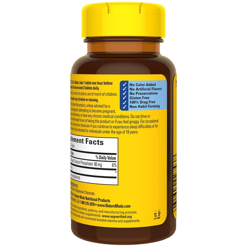 Nature Made Melatonin 5mg 100% Drug Free Sleep Aid for Adults Tablets - 90ct