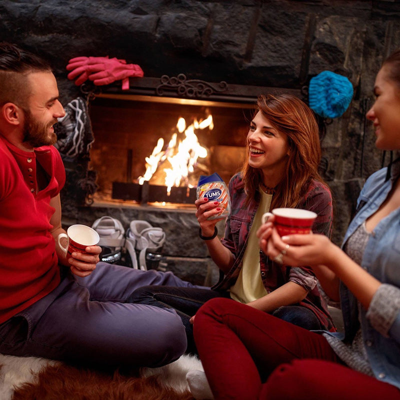 Tums Chewy Bites Peppermint Extra Strength Chewable Antacid for Heartburn - 60ct