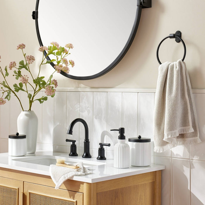 Classic Metal Towel Ring Black Finish - Hearth & Hand with Magnolia