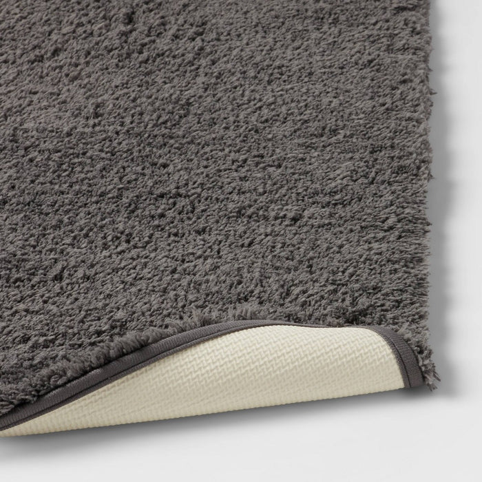 22"x60" Spa Plush Bath Rug Dark Gray - Threshold