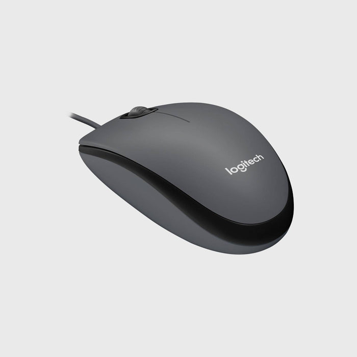 Logitech M100 Wired Mouse - Gray