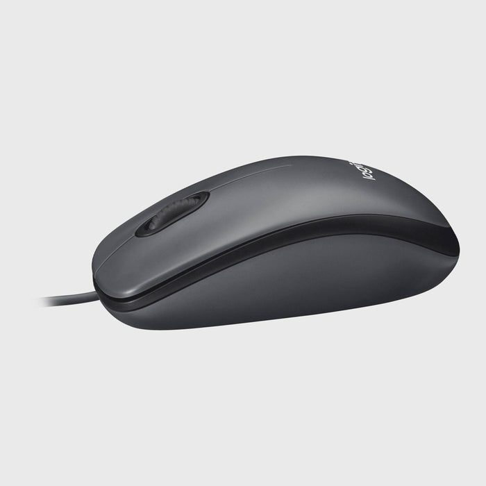Logitech M100 Wired Mouse - Gray