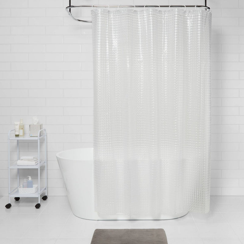 Cubic Shower Curtain Clear - Room Essentials