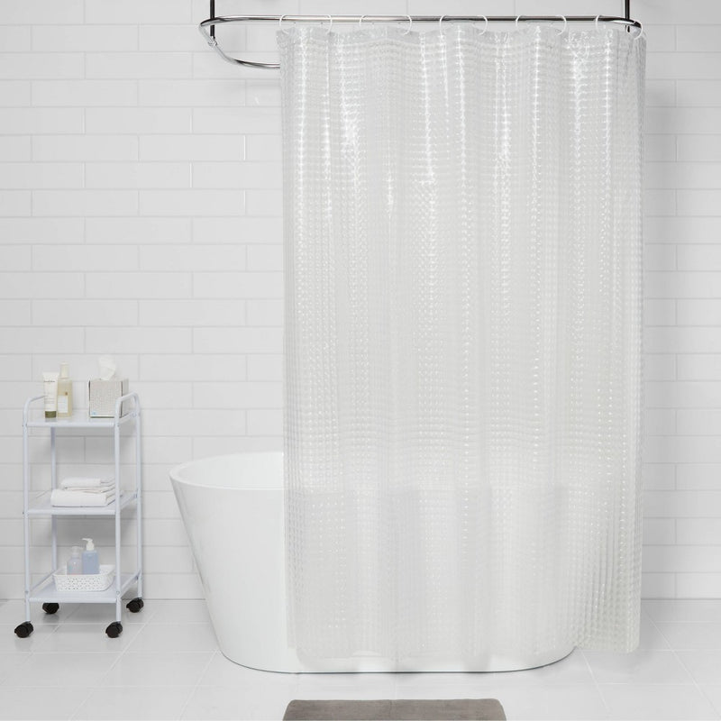 Cubic Shower Curtain Clear - Room Essentials