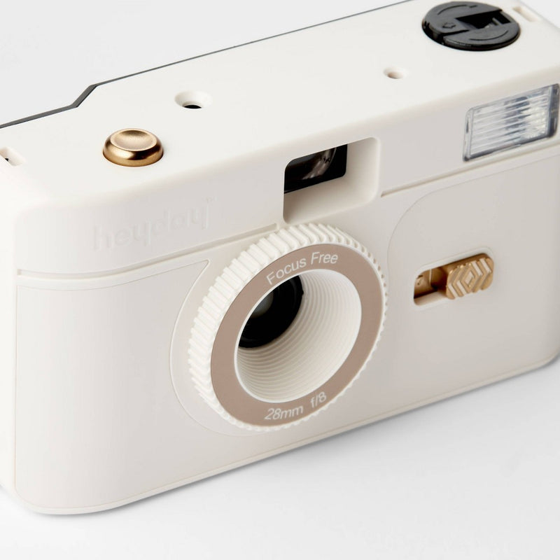 35MM Camera with Built-in Flash - heyday White