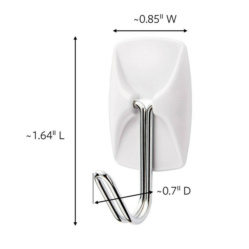 4ct 3M Command Small Wire Hooks - White