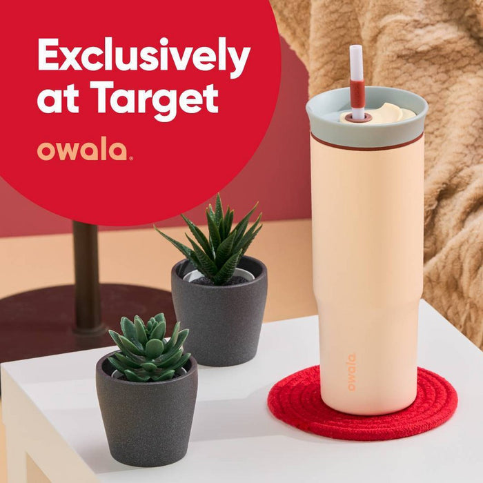 Owala 24oz Stainless Steel Straw Tumbler - Sandy Shores