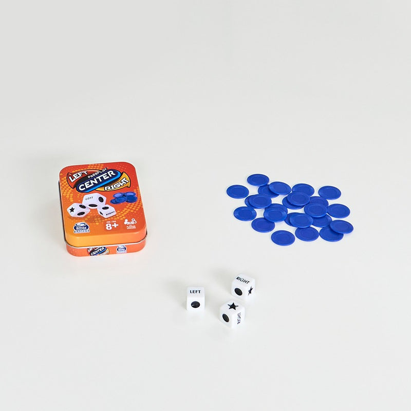Spin Master Games Left Center Right Tin Dice Game